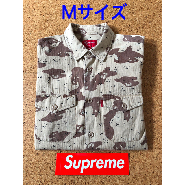 特価‼︎  Supreme デザートカモ 長袖シャツ Box Logo