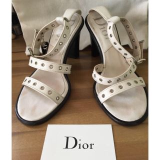 クリスチャンディオール(Christian Dior)のDior レザーサンダル(サンダル)