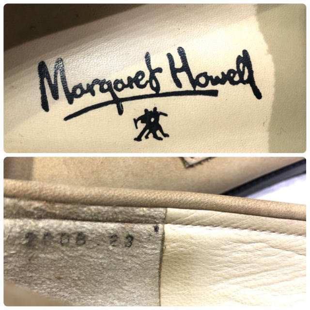 MARGARET HOWELL(マーガレットハウエル)のおすすめ マーガレットハウエル パンプス ローファー 23cm ベージュ レディースの靴/シューズ(ローファー/革靴)の商品写真