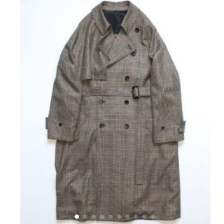 コモリ(COMOLI)の新品未使用 S stein LAY OVERSIZED OVERLAP COAT(トレンチコート)