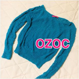 オゾック(OZOC)のオゾック トップス サマーニット 青(ニット/セーター)