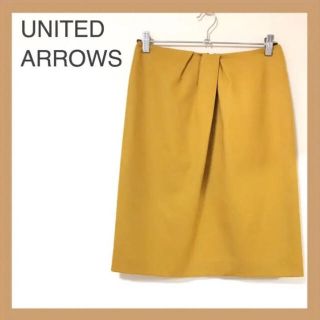 ユナイテッドアローズ(UNITED ARROWS)の【憧れブランド！】ユナイテッドアローズ タック フレア 膝丈 Aライン スカート(ひざ丈スカート)