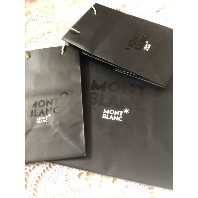 MONTBLANC(モンブラン)のモンブラン　紙袋　ショッパー　万年筆　ボールペン　ジュエリー　キーホルダー購入時 レディースのバッグ(ショップ袋)の商品写真