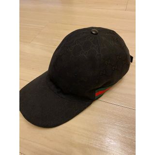 グッチ(Gucci)のGUCCI キャップ　黒　XL(キャップ)