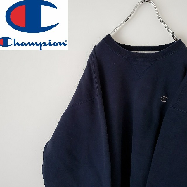 Champion(チャンピオン)のメキシコ製　90s チャンピオン　スウェット　刺繍ロゴ　オーバーサイズ メンズのトップス(スウェット)の商品写真