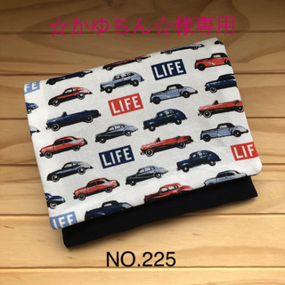 移動ポケット　車柄×ネイビー   NO.225(外出用品)