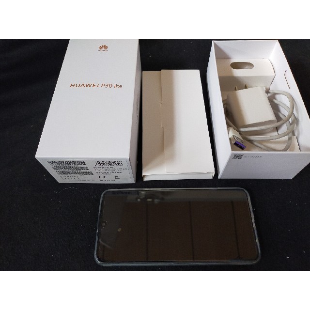 simfree android　huawei p30lite ブラック　美品