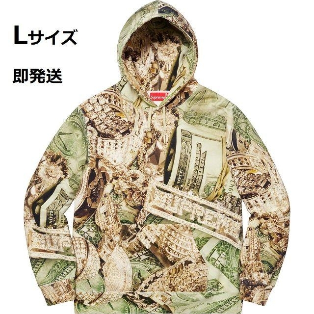 Lサイズ20ss Supreme Bling Hooded Sweatshirt