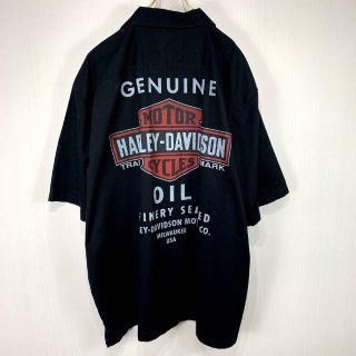 ハーレーダビッドソン(Harley Davidson)のHARLEY DAVIDSON 開襟シャツ 3XLサイズ(シャツ)