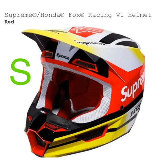 ヘルメット/シールドSupreme Honda Fox Racing V1 Helmet RED