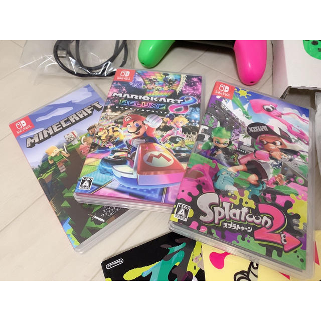 Switch 本体　スプラトゥーン2セット＋まとめ売り 2