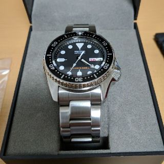 セイコー(SEIKO)の腕時計　skx013k　ブラックボーイ　ボーイズ　無垢ベルト　機械式(腕時計(アナログ))