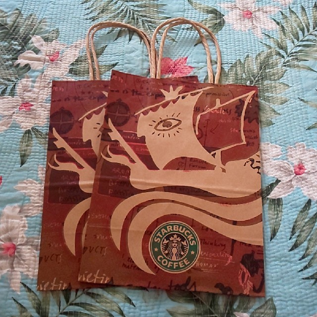 Starbucks Coffee(スターバックスコーヒー)のスターバックス スタバ 旧ロゴ 紙袋 ⑫  レディースのバッグ(ショップ袋)の商品写真