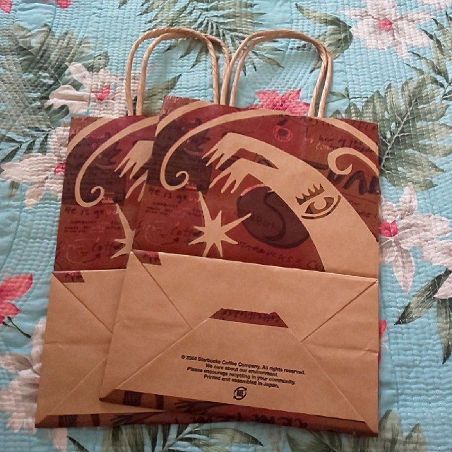 Starbucks Coffee(スターバックスコーヒー)のスターバックス スタバ 旧ロゴ 紙袋 ⑫  レディースのバッグ(ショップ袋)の商品写真
