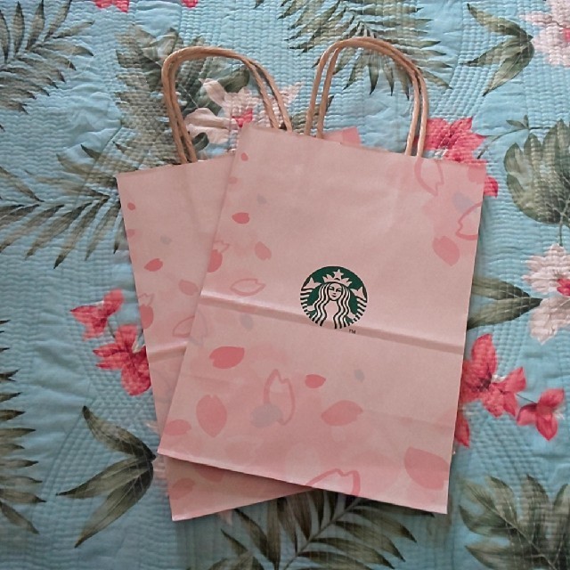 Starbucks Coffee(スターバックスコーヒー)のスターバックス スタバ 紙袋 【28】 2017 春 桜 サクラ レディースのバッグ(ショップ袋)の商品写真