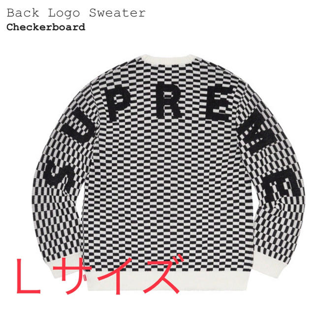 【新品Ｌサイズ】Supreme Back Logo Sweater  20SS