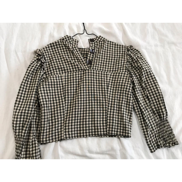 ZARA(ザラ)のZARA ギンガムチェックトップス レディースのトップス(シャツ/ブラウス(長袖/七分))の商品写真