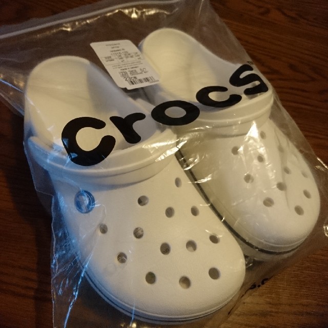crocs - クロックス crocs 23cm 5/7 ホワイト の 