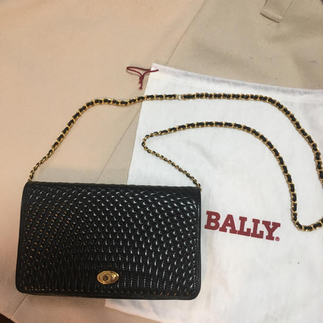 BALLY クラッチバッグ 黒 パーティー用バッグバッグ