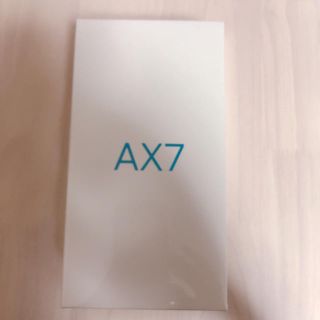 アンドロイド(ANDROID)の【新品、未開封】OPPO AX7(スマートフォン本体)