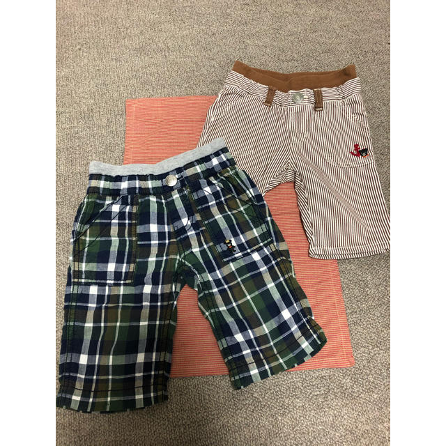 DOUBLE.B(ダブルビー)のミキハウス ダブルB ハーフパンツ 90 100 キッズ/ベビー/マタニティのキッズ服男の子用(90cm~)(パンツ/スパッツ)の商品写真