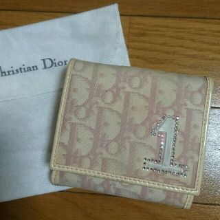 クリスチャンディオール(Christian Dior)のChristian Dior トロッター ピンク 財布二つ折り財布(財布)