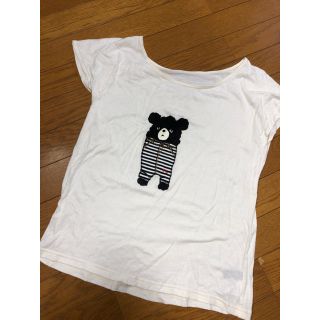 フランシュリッペ(franche lippee)のTシャツ　クマさんワッペン柄(Tシャツ(半袖/袖なし))