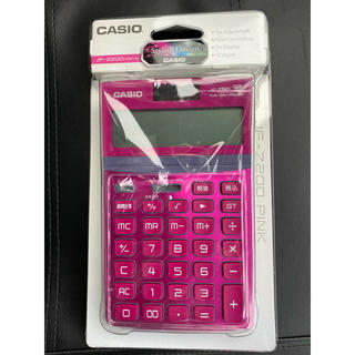 カシオ(CASIO)のカシオ 電卓 ジャストタイプ 12桁 ピンク JF-Z200PK-N(オフィス用品一般)