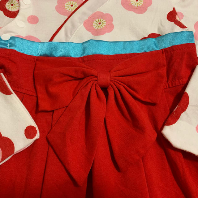 ベビー袴ロンパース 着物 70 キッズ/ベビー/マタニティのベビー服(~85cm)(ロンパース)の商品写真
