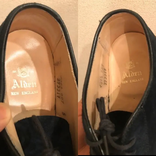 Alden(オールデン)のオールデン Alden スエード ネイビー　シューツリーセット メンズの靴/シューズ(ドレス/ビジネス)の商品写真