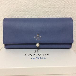 ランバンオンブルー(LANVIN en Bleu)の新品未使用品☆ランバンオンブルー☆レザーウォレット☆牛革長財布(財布)