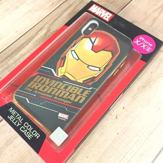 MARVEL(マーベル)のMARVEL アイアンマン iPhoneX/Xs 兼用 スマホケース 金フチ スマホ/家電/カメラのスマホアクセサリー(iPhoneケース)の商品写真