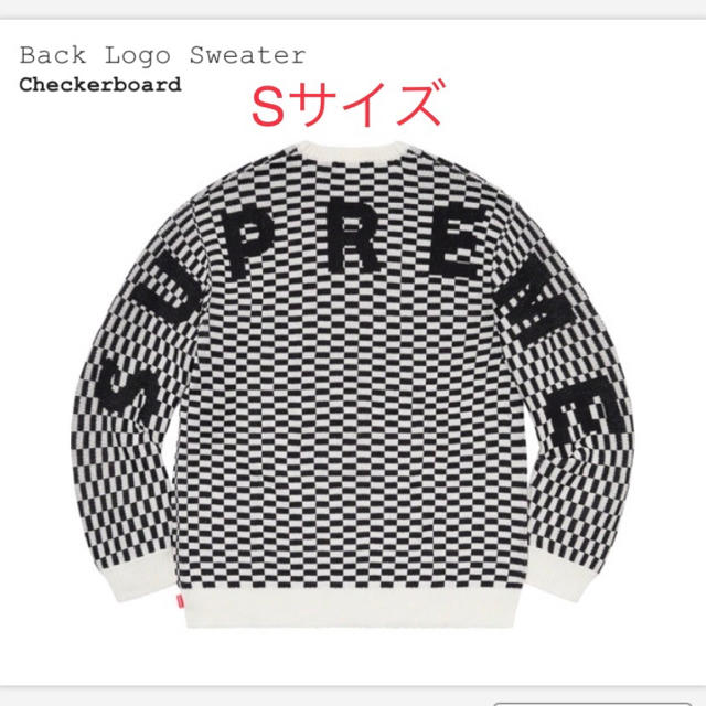Supreme Back Logo Sweater Black  S