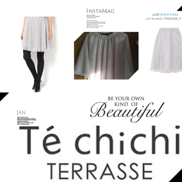 Techichi(テチチ)のチュールスカート レディースのスカート(ひざ丈スカート)の商品写真