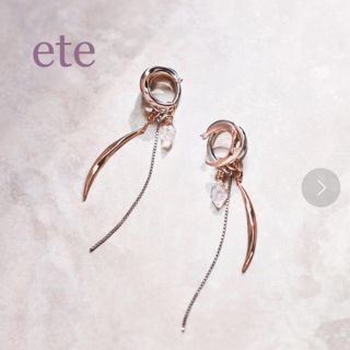 ete未使用！　ete 今冬限定　ループイヤリング　チャームセット