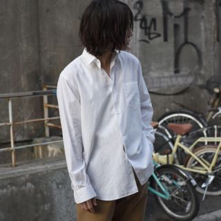 コモリ(COMOLI)のCOMOLI コモリシャツ WHITE 2019aw サイズ1(シャツ)