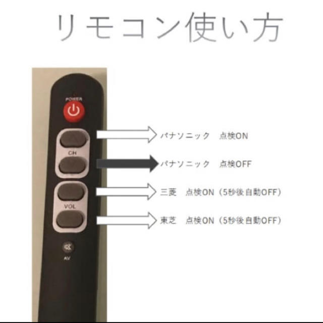 消防設備　建築設備点検用　誘導灯リモコン　パナ　三菱　東芝　対応  2本セット インテリア/住まい/日用品の日用品/生活雑貨/旅行(防災関連グッズ)の商品写真