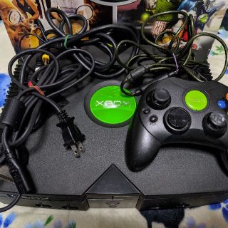 エックスボックス(Xbox)の初代XBOX EVOX導入 HDD250G換装済 エミュOK(家庭用ゲーム機本体)