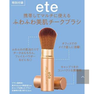 エテ(ete)のeteふわふわチークブラシ(チーク/フェイスブラシ)