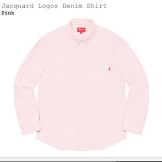 シュプリーム(Supreme)のSupreme Jacquard Logos Denim Shirt Pink(シャツ)