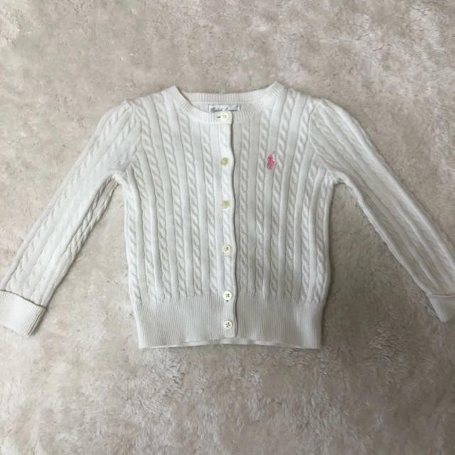 Ralph Lauren(ラルフローレン)のRalphLauren♡ケーブル編みカーディガン(18m) キッズ/ベビー/マタニティのベビー服(~85cm)(カーディガン/ボレロ)の商品写真