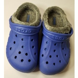 クロックス(crocs)のクロックス　crocs　3J5　ブルー　ボア付(サンダル)