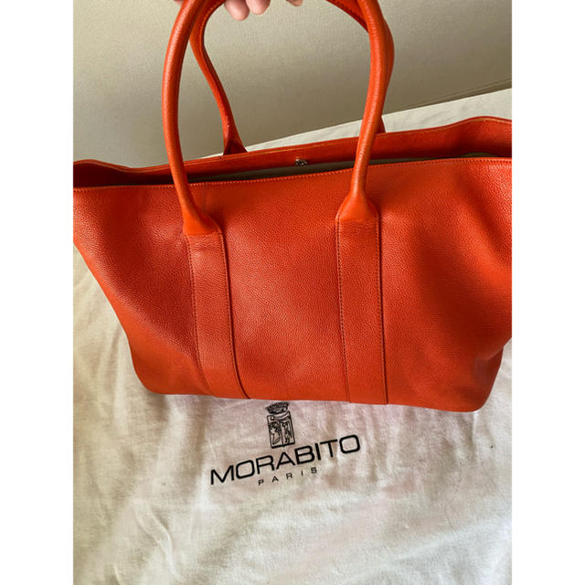 MORABITO(モラビト)のmorabito トートバック　オレンジ レディースのバッグ(トートバッグ)の商品写真