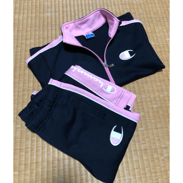 Champion(チャンピオン)のchampion チャンピオン ジャージ上下130紺×ピンク キッズ/ベビー/マタニティのキッズ服女の子用(90cm~)(その他)の商品写真