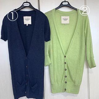 アバクロンビーアンドフィッチ(Abercrombie&Fitch)のアバクロ　ロングカーディガン×2枚(カーディガン)