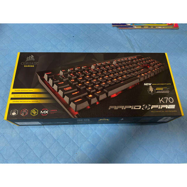 新品】Corsair K70 メカニカルキーボード MX Speed軸 - PC周辺機器