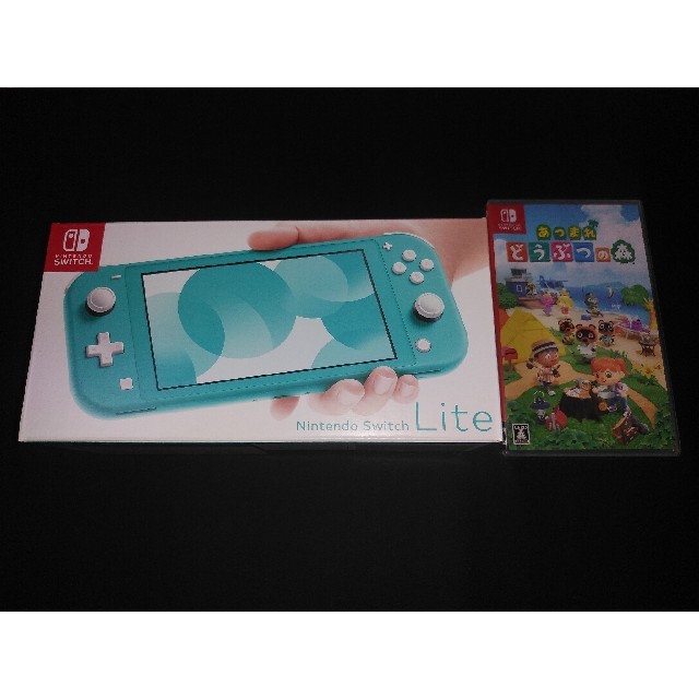 新品 ニンテンドー スイッチ ライト ターコイズ どうぶつの森 セット