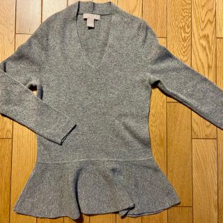 バナナリパブリック(Banana Republic)の2点セット　ブーツ　バナナリパブリック購入　カシミヤ　上質ペプラムニット(ニット/セーター)