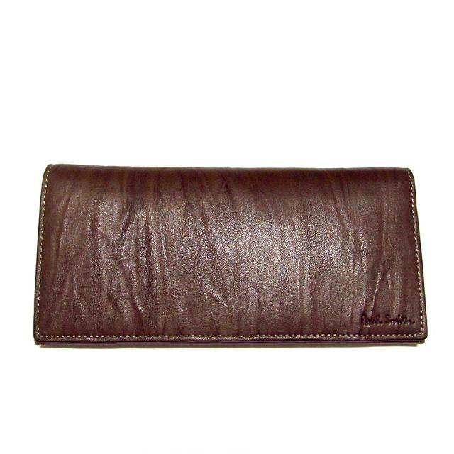 新品ポールスミス Paul Smith 長財布 牛革 羊革 ブラウン 新品ポールスミス Paul Smith 長財布 牛革 羊革 ブラウン