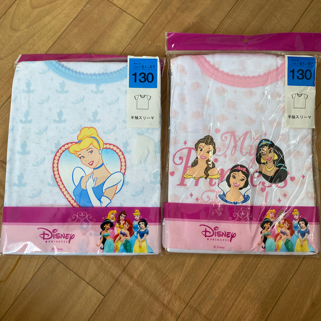 Disney ☆肌着 ディズニープリンセスシンデレラ半袖スリーマ 130サイズ 2枚 新品!の通販 by いろはにほへと|ディズニーならラクマ ★プリンセス肌着シャツ2枚120★